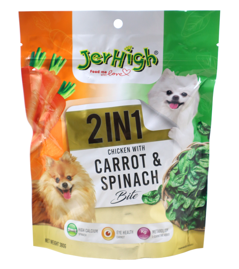 Jerhigh Carrot & Spinach 2 in 1 (380 gm)