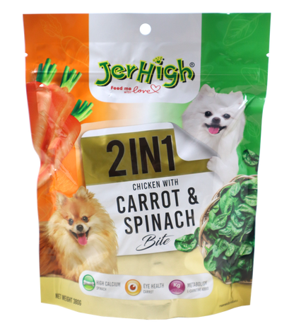 Jerhigh Carrot & Spinach 2 in 1 (380 gm)