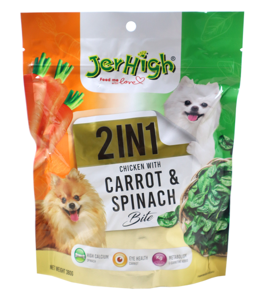 Jerhigh Carrot & Spinach 2 in 1 (380 gm)