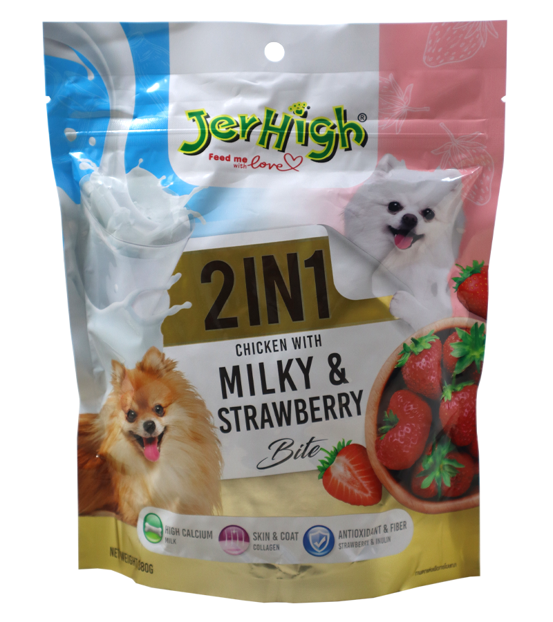 Jerhigh Milky & Strawberry 2 in 1 (380 gm)