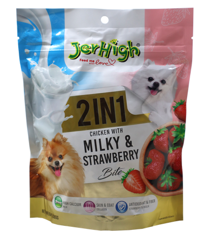 Jerhigh Milky & Strawberry 2 in 1 (380 gm)