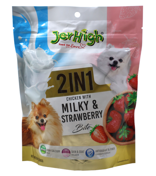 Jerhigh Milky & Strawberry 2 in 1 (380 gm)