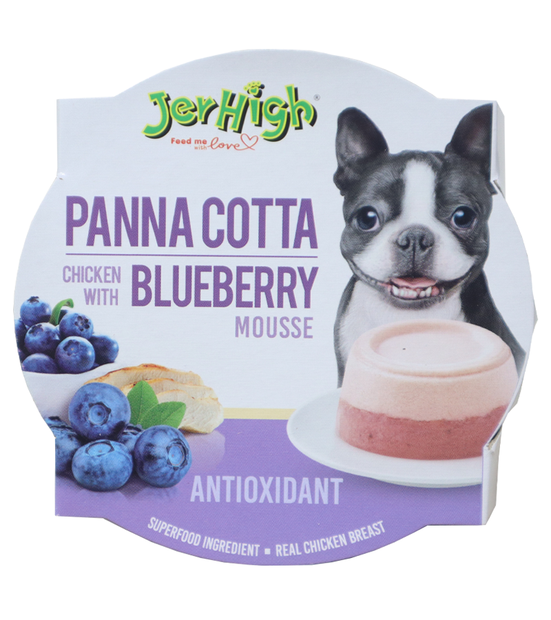 Jerhigh Panna Cotta Chicken Blueberry (70 gm)