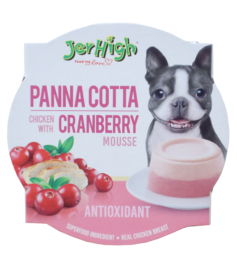 Jerhigh Panna Cotta Chicken Cranber (70 gm)