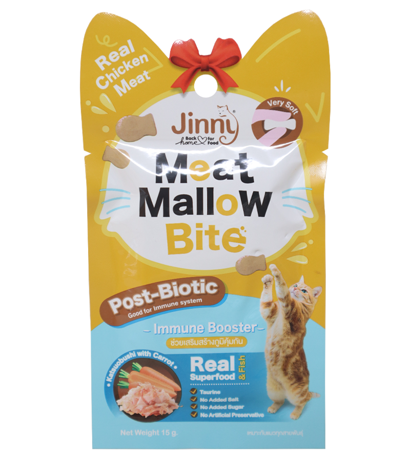 Jinny Meat Mallow Katsuobushi & Carrot (15 gm)