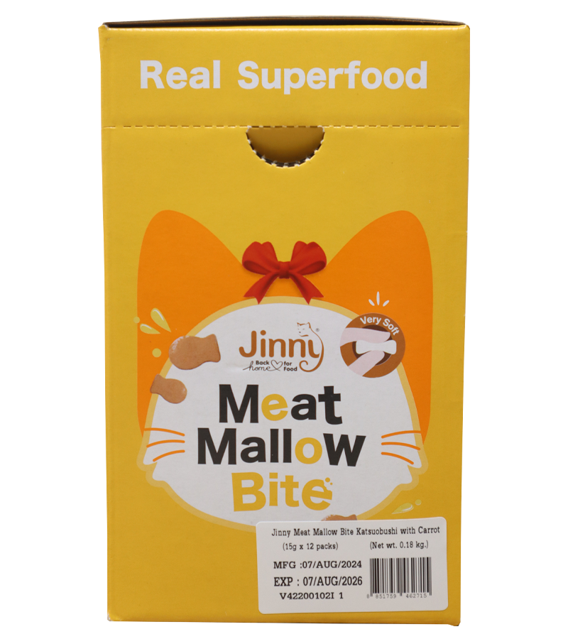 Jinny Meat Mallow Katsuobushi & Carrot (15 gm)