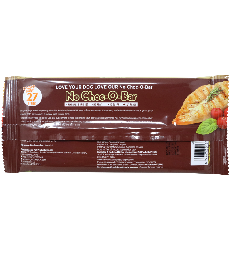 Gnawlers No Choc Bar Chicken Flavour (80 gm)