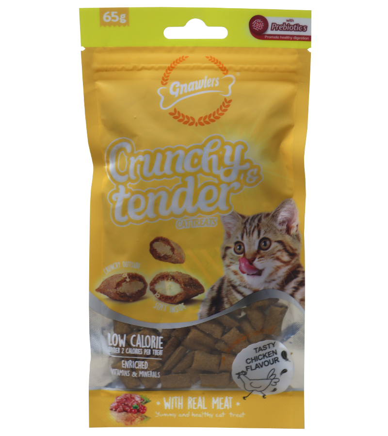 Gnawlers Crunchy & Tender Chicken Flavour (65 gm)