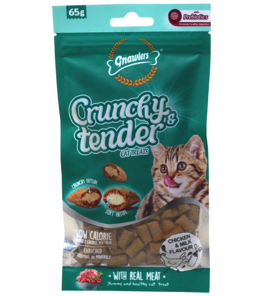 Gnawlers Crunchy & Tender Chicken & Milk Flavour (65 gm)