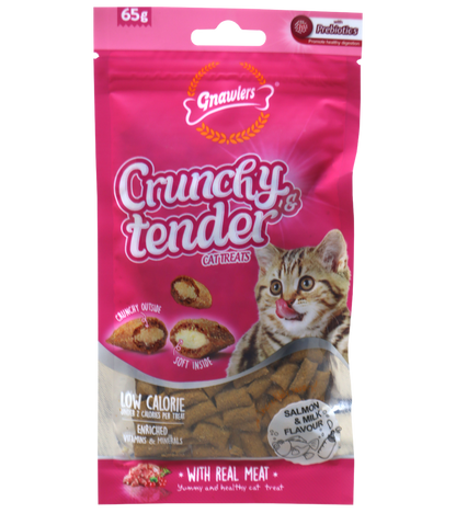 Gnawlers Crunchy & Tender Salmon & Dairy Flavour (65 gm)