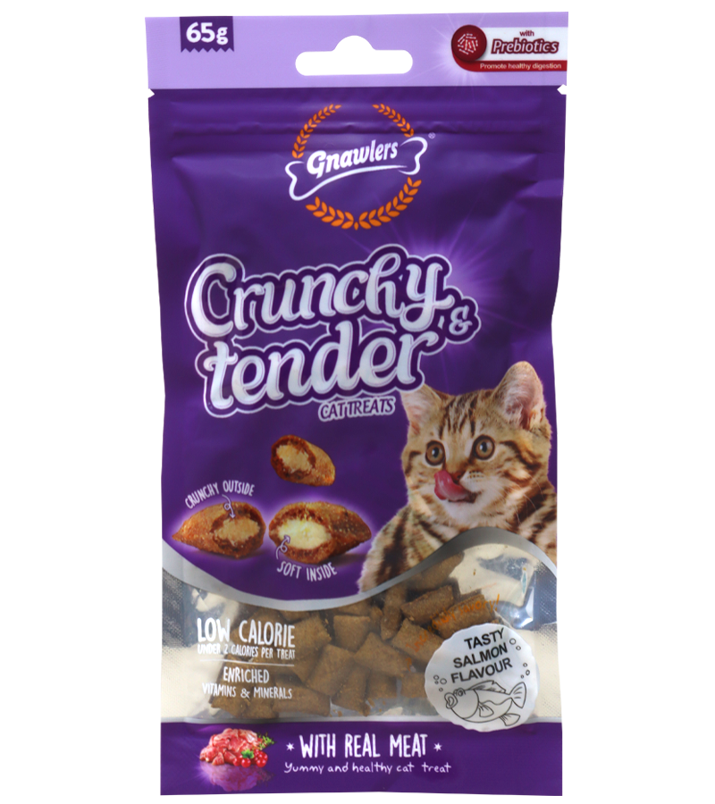 Gnawlers Crunchy & Tender Salmon Flavour (65 gm)