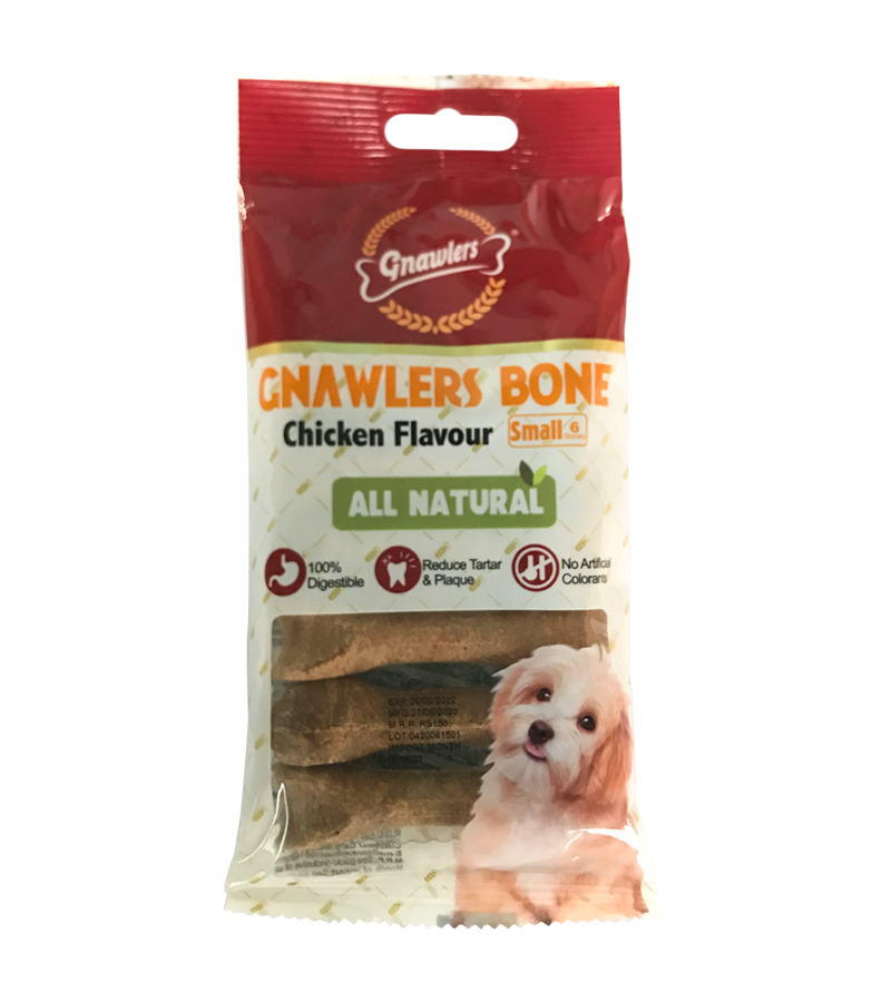 Gnawlers 3" Chicken Bone (108 gm)