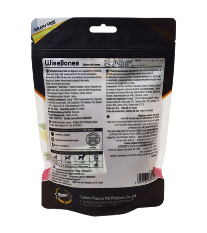 Gnawlers WiseBone Salmon with Lemon - Small (200 gm)