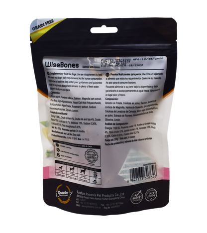 Gnawlers WiseBone Salmon with Lemon - Medium (200 gm)