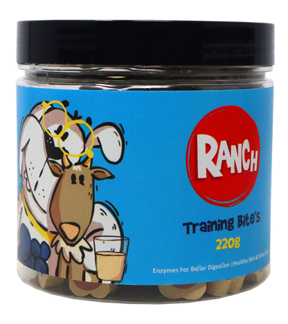 Ranch Training Bite's Goat's Milk + Bluberry Flavour Jar (220 gm)