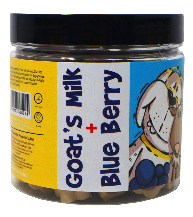 Ranch Training Bite's Goat's Milk + Bluberry Flavour Jar (220 gm)