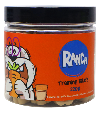 Ranch Training Bite's Goat's Milk + Carrot Flavour Jar (220 gm)