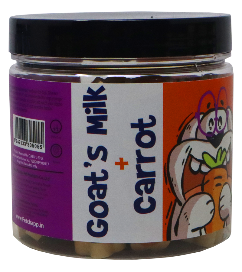 Ranch Training Bite's Goat's Milk + Carrot Flavour Jar (220 gm)