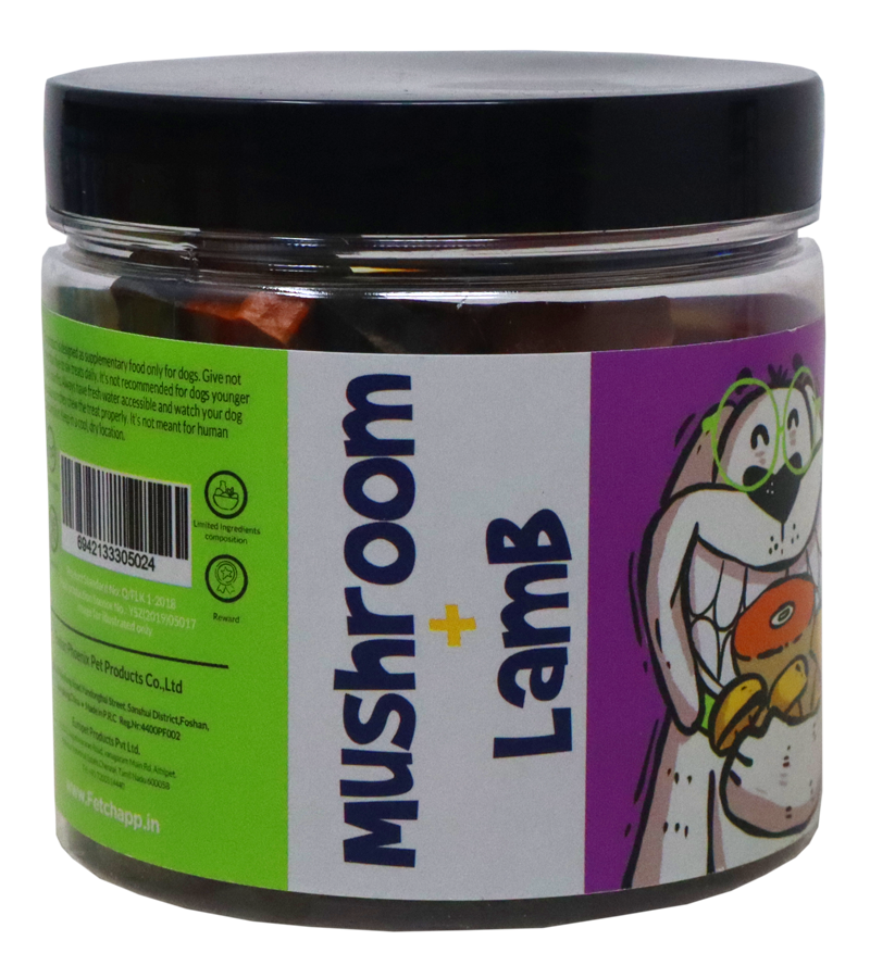 Ranch Traning Bite's Mushroom + Lamb Flavour Jar (200 gm)