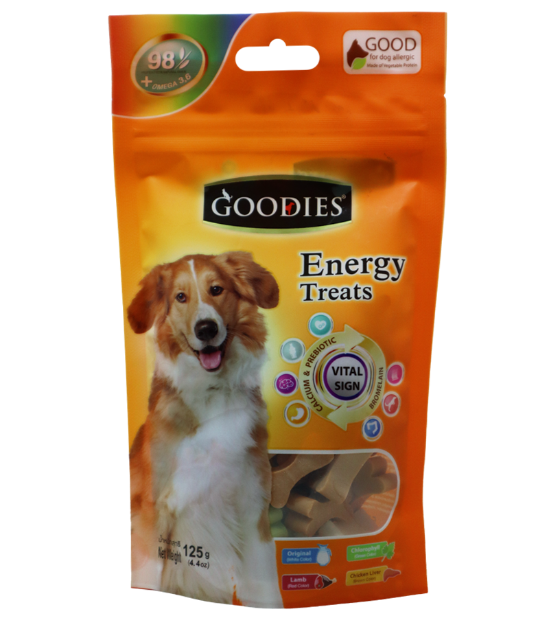 Goodies Energy Treat in Cut Bone Shaped (125 gm)