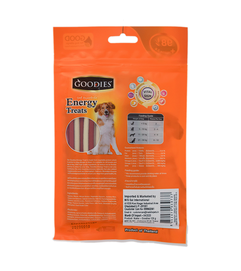 Goodies Energy Treat in Mix Sticks Shaped (125 gm)