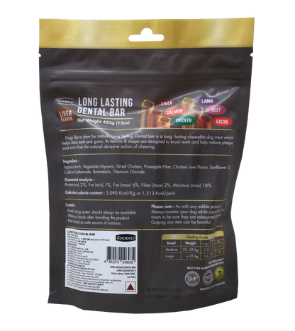 Goodies LL Dental Bar (S) Liver Flavour (425 gm)