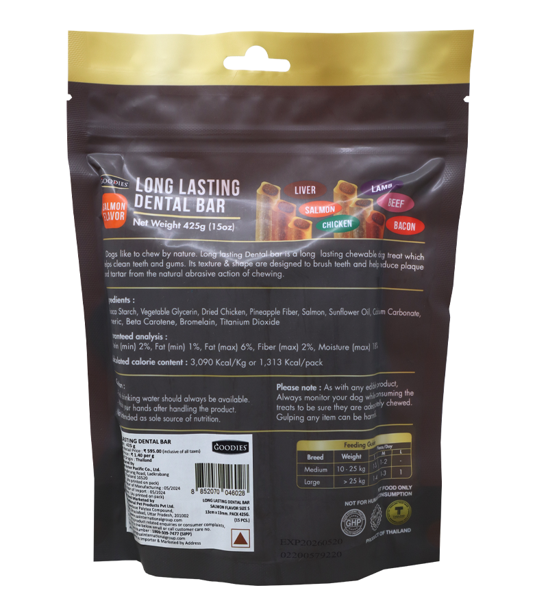 Goodies LL Dental Bar (S) Salmon Flavour (425 gm)