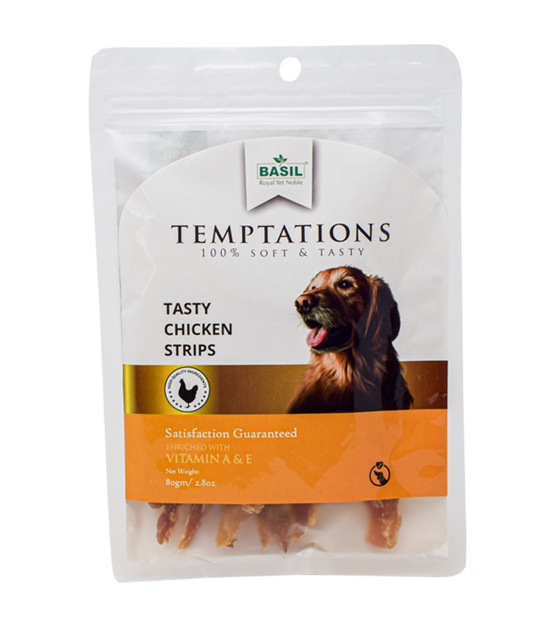 Basil Treat Temptation Strips (80 gm)