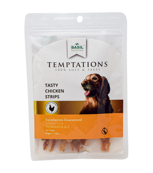 Basil Treat Temptation Strips (80 gm)