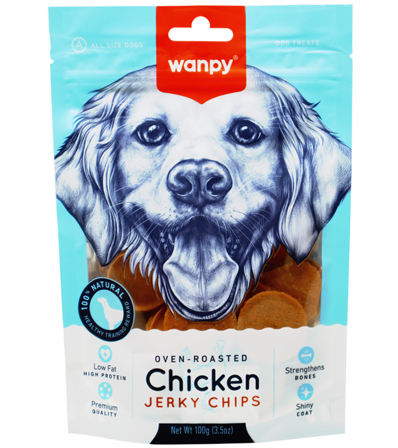 Wanpy Chicken Jerky Chips (100 gm)