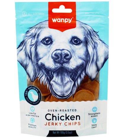 Wanpy Chicken Jerky Chips (100 gm)