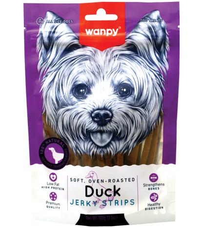 Wanpy Soft Duck Jerky Strips (100 gm)