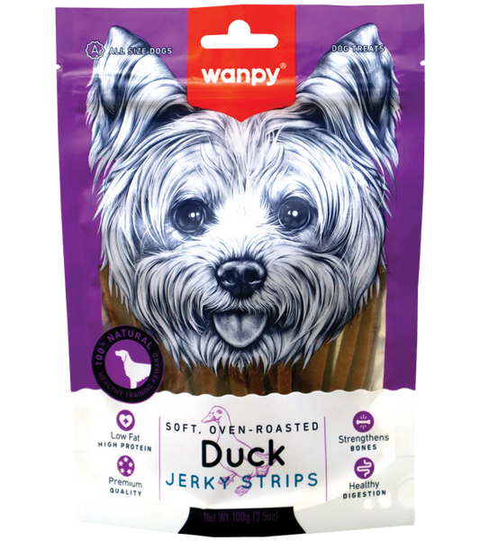 Wanpy Soft Duck Jerky Strips (100 gm)