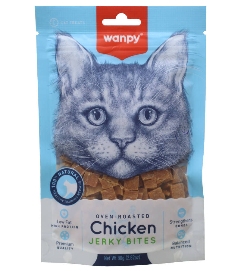 Wanpy Chicken Jerky Bites Cat Treats