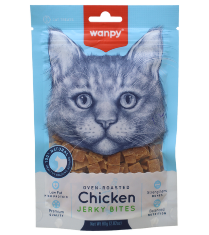 Wanpy Chicken Jerky Bites Cat Treats