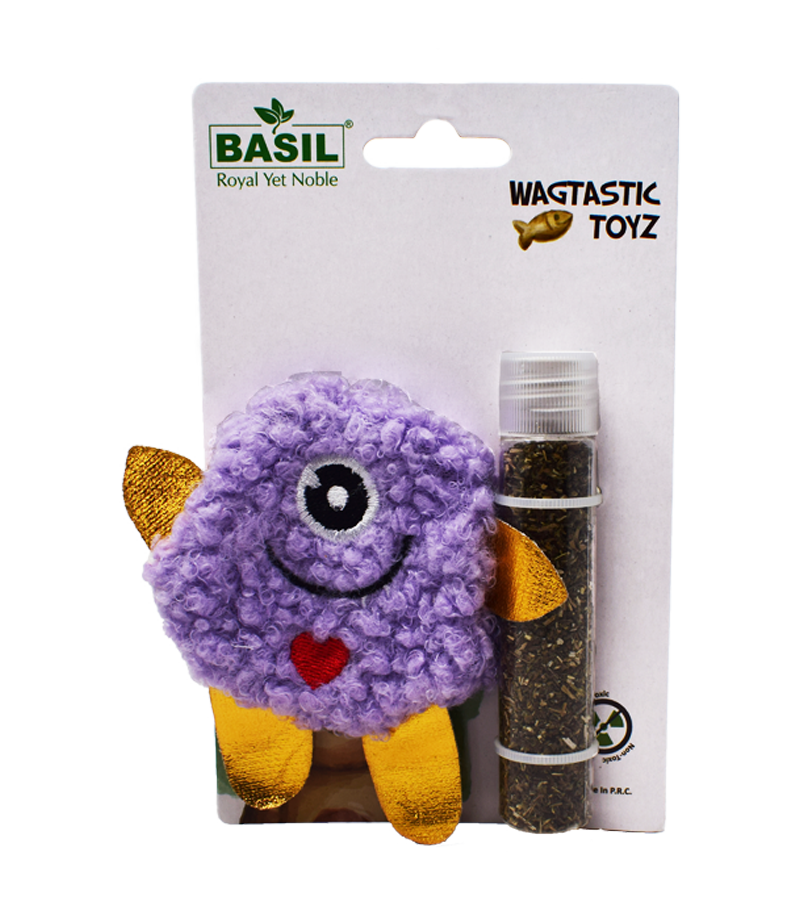 Basil Cat Toys with Catnip