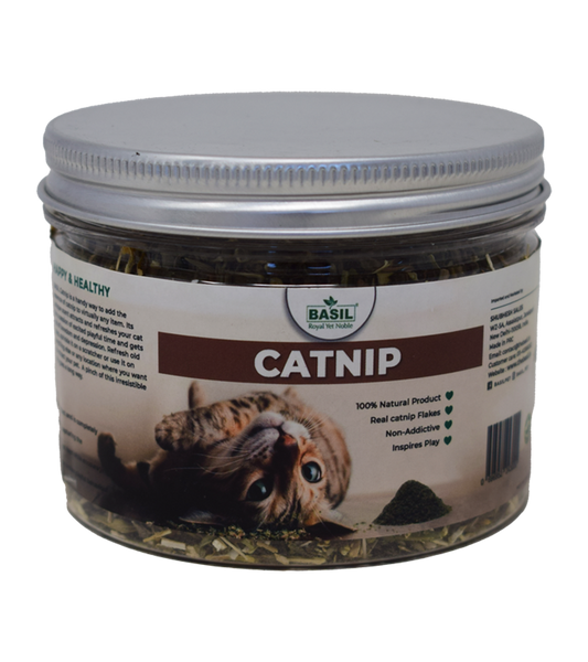 Basil Catnip Jar (30gm)