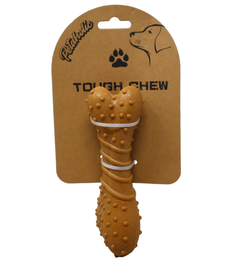 Petaholic Durable Chew Toy - Dotted Bone