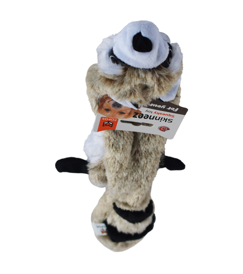 Fofos Dog Toy Skinneez Raccoon (New)