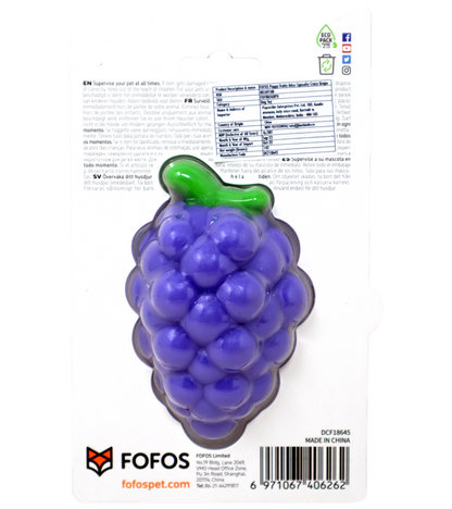 FOFOS Puppy fruity-bites Squeaky Crazy Grape