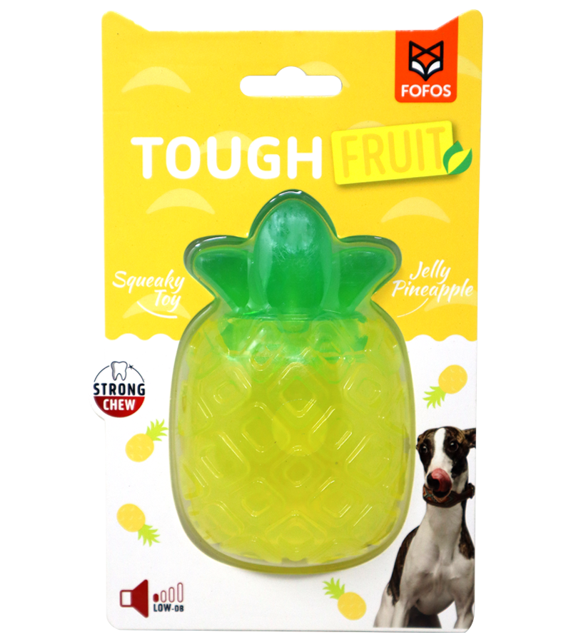 FOFOS Puppy fruity-bites Squeaky Jelly Pineapple