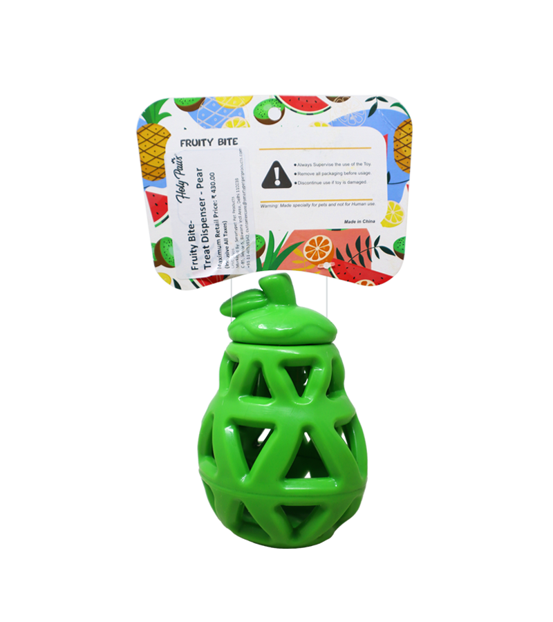 Holy Paws Fruity Bite Treat Dispenser (Pear)